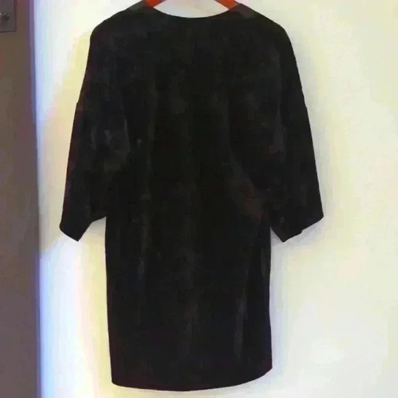 🌴2/$25🌴NOISY MAY | Black Velour Elbow Length  Sleeve Cardigan Size XSmall - Picture 2 of 4